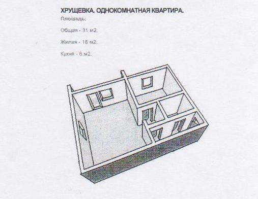 Схема пятиэтажки хрущевки